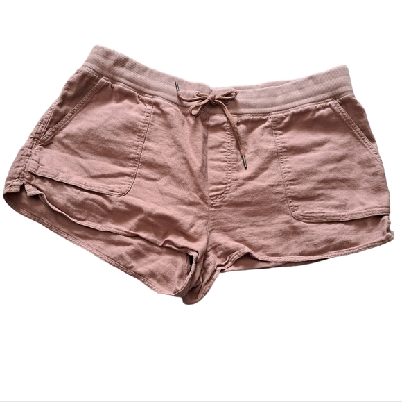 Community | Blush pink cute casual weight fabric womens shorts - Picture 1 of 9